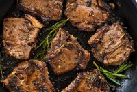 Pan Seared Lamb Chops with Garlic Herb Butter