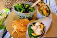 Grilled Chicken Wraps with Creamy Garlic Sauce