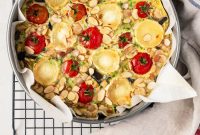 Savory Vegetable Clafoutis with Goat Cheese