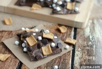 S’mores Bark Recipe with Chocolate and Marshmallows