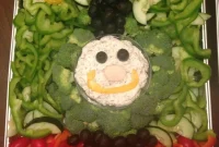 Percy the Train Veggie Tray for Birthday Parties