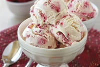 Homemade White Chocolate Raspberry Ice Cream Recipe