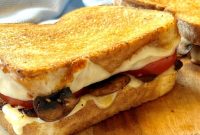 Garlic Sauteed Mushroom Grilled Cheese