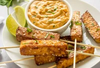 Satay Tofu with Creamy Peanut Sauce
