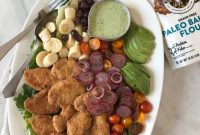 Crispy Chicken Finger Salad with King Arthur Flour Breading