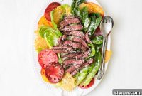 Steak Caesar Salad with Creamy Parmesan Dressing