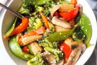Pad Pak Ruam Thai Mixed Vegetable Stir Fry