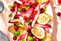 Picota Cherry Endive Salad with Baked Goat Cheese