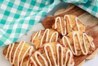 Flaky Cinnamon Croissants with Vanilla Icing
