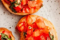 Quick Homemade Bruschetta with Fresh Tomatoes