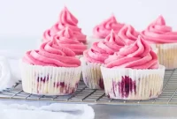 Raspberry Cupcakes with Fresh Raspberry Frosting