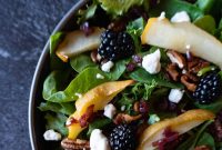 Autumn Arugula and Pear Salad with Port Wine Vinaigrette