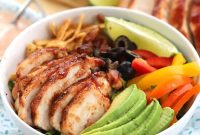 BBQ Chicken Salad Recipe with Grilled Corn