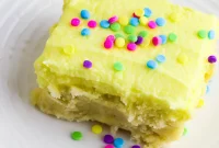 Lemon Cookie Bars with Zesty Lemon Buttercream