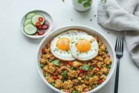 No Carb Fried Rice with Cauliflower Rice