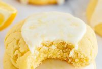 Limoncello Cookies with Lemon Glaze