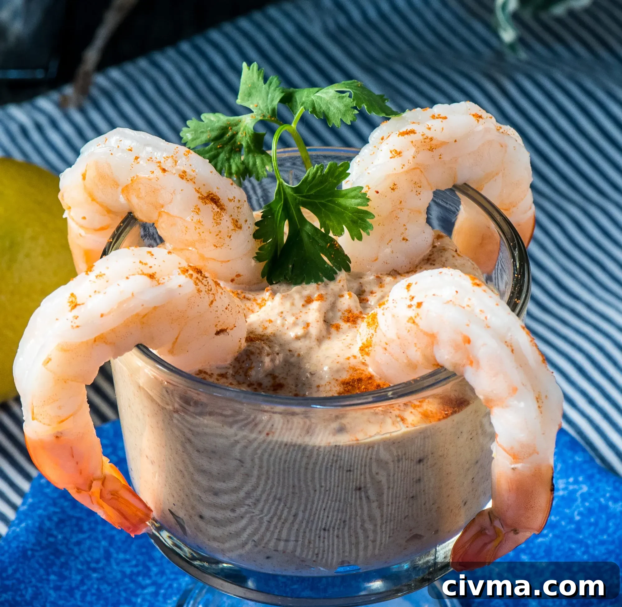 Shrimp cocktail served with remoulade sauce