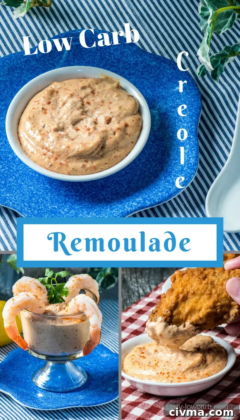 Low Carb Remoulade Sauce close-up