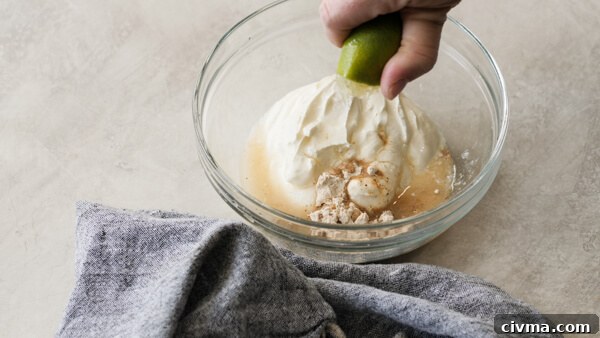 sour cream fajita lime sauce for chicken fajita casserole