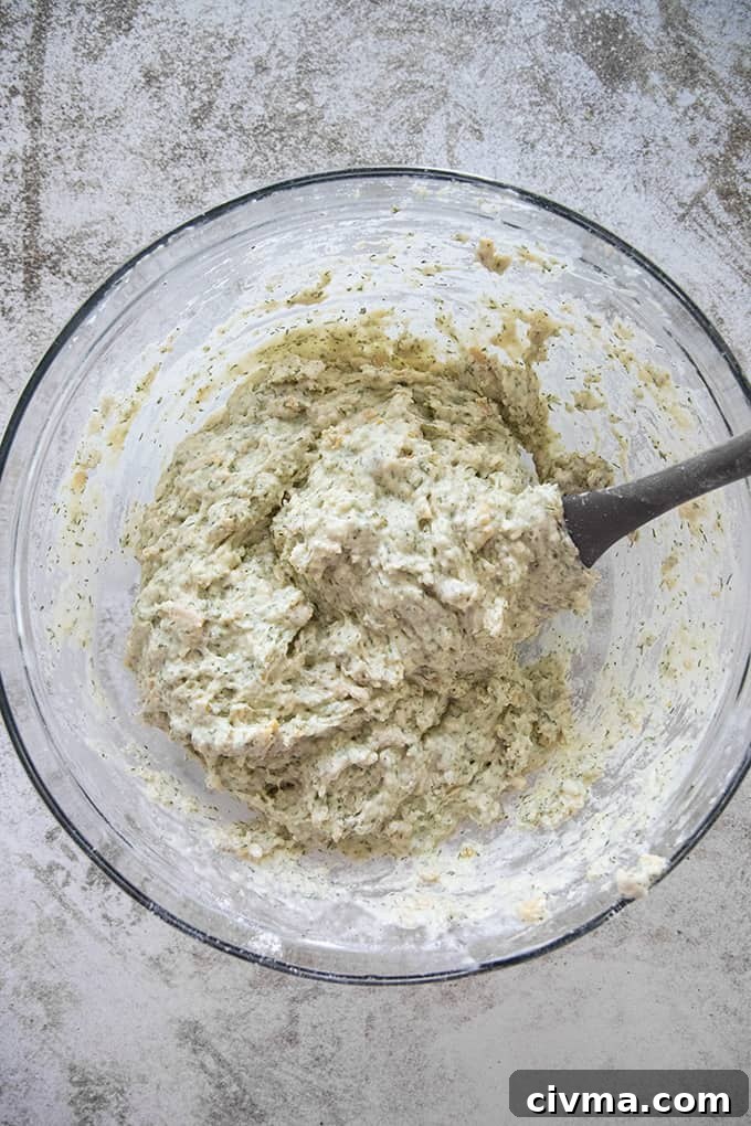 Quick Dill Bread Recipe with Fresh Dill 3 batter for dill bread