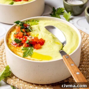 Chilled Avocado Soup - Olivia Adriance