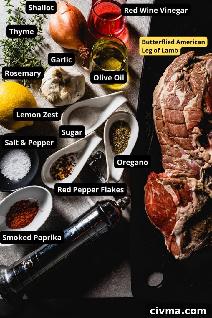 grilled leg of lamb ingredients