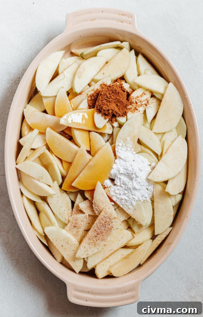 Easy Healthy Vegan Gluten Free Homemade Maple Cinnamon Apple Crisp Recipe