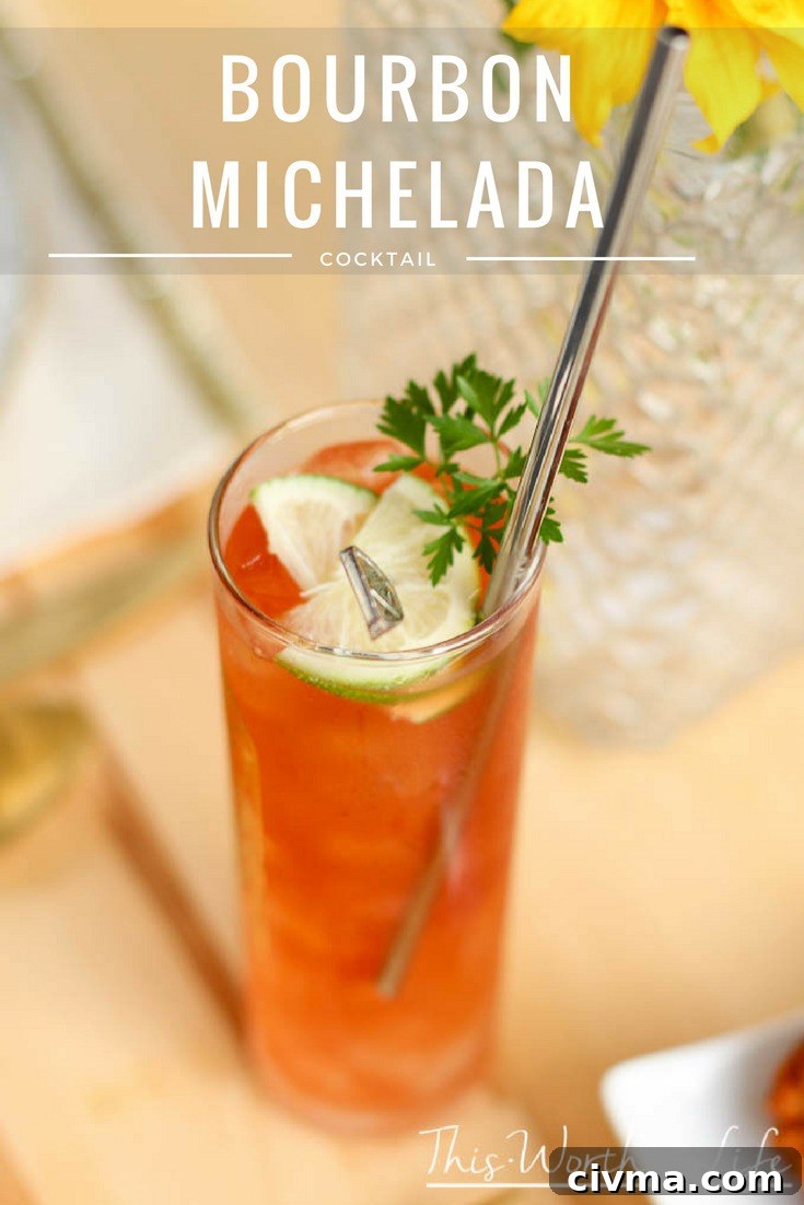 Bourbon Michelada Cocktail