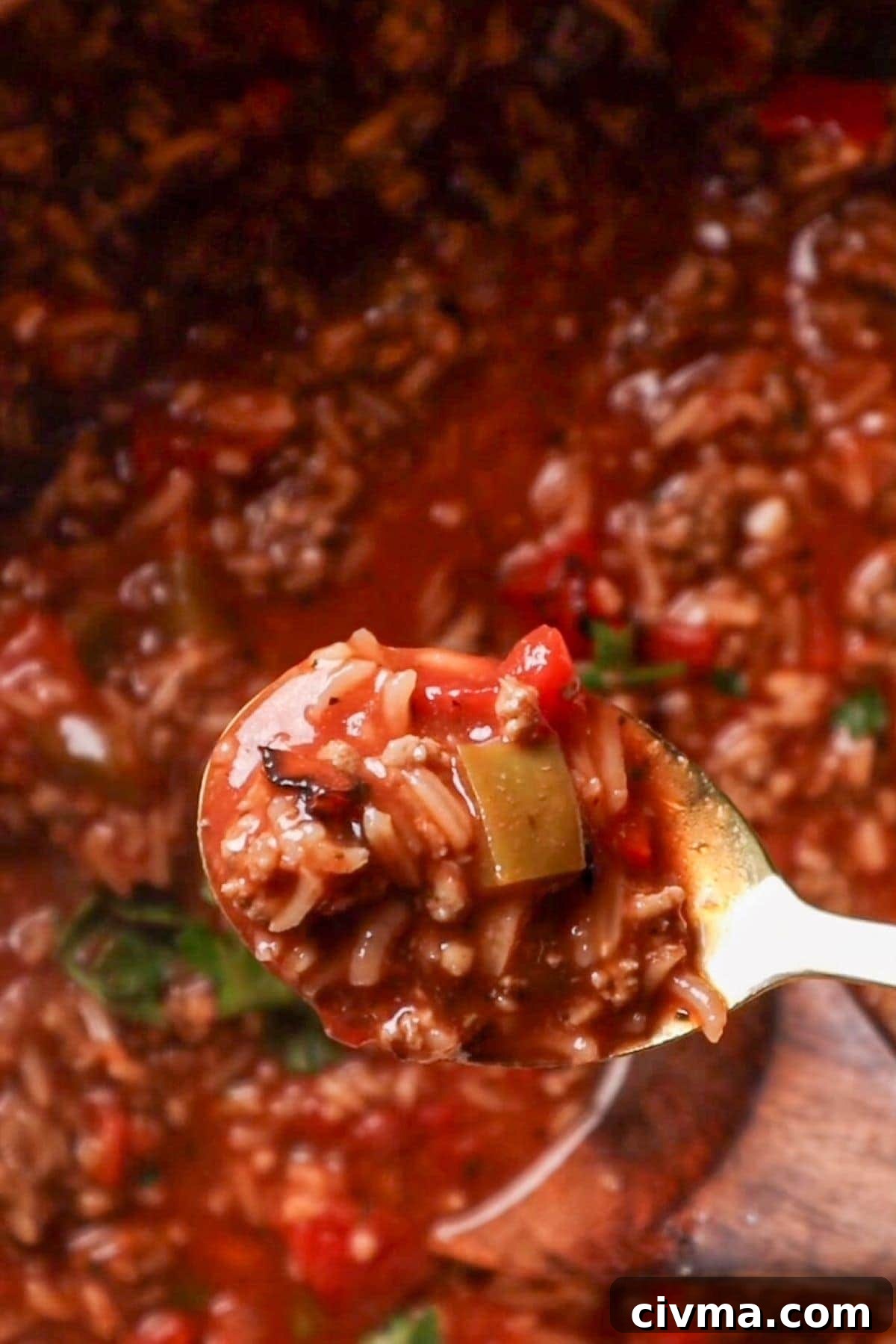 recipe for stuffed bell pepper soup