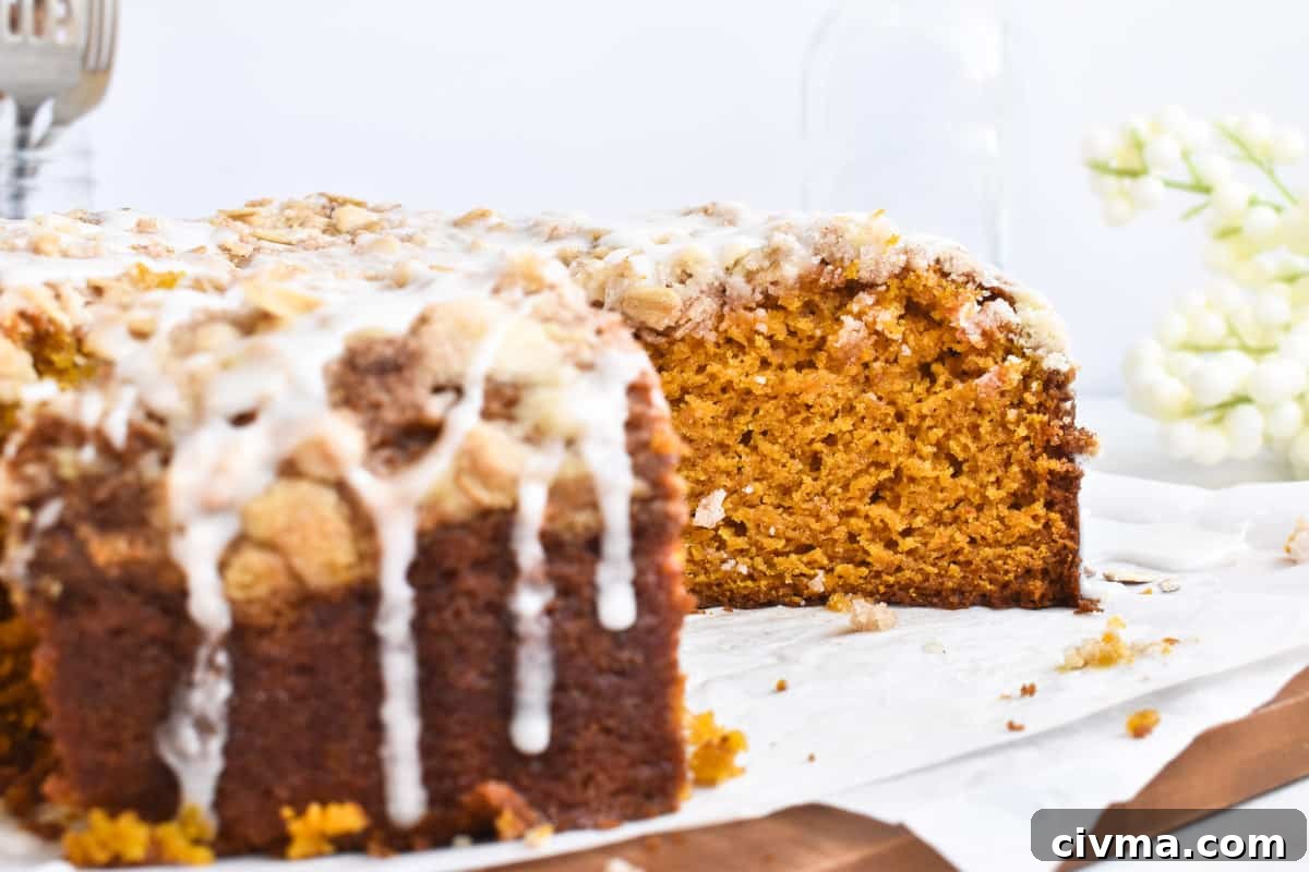 cut open cake showing inside. 