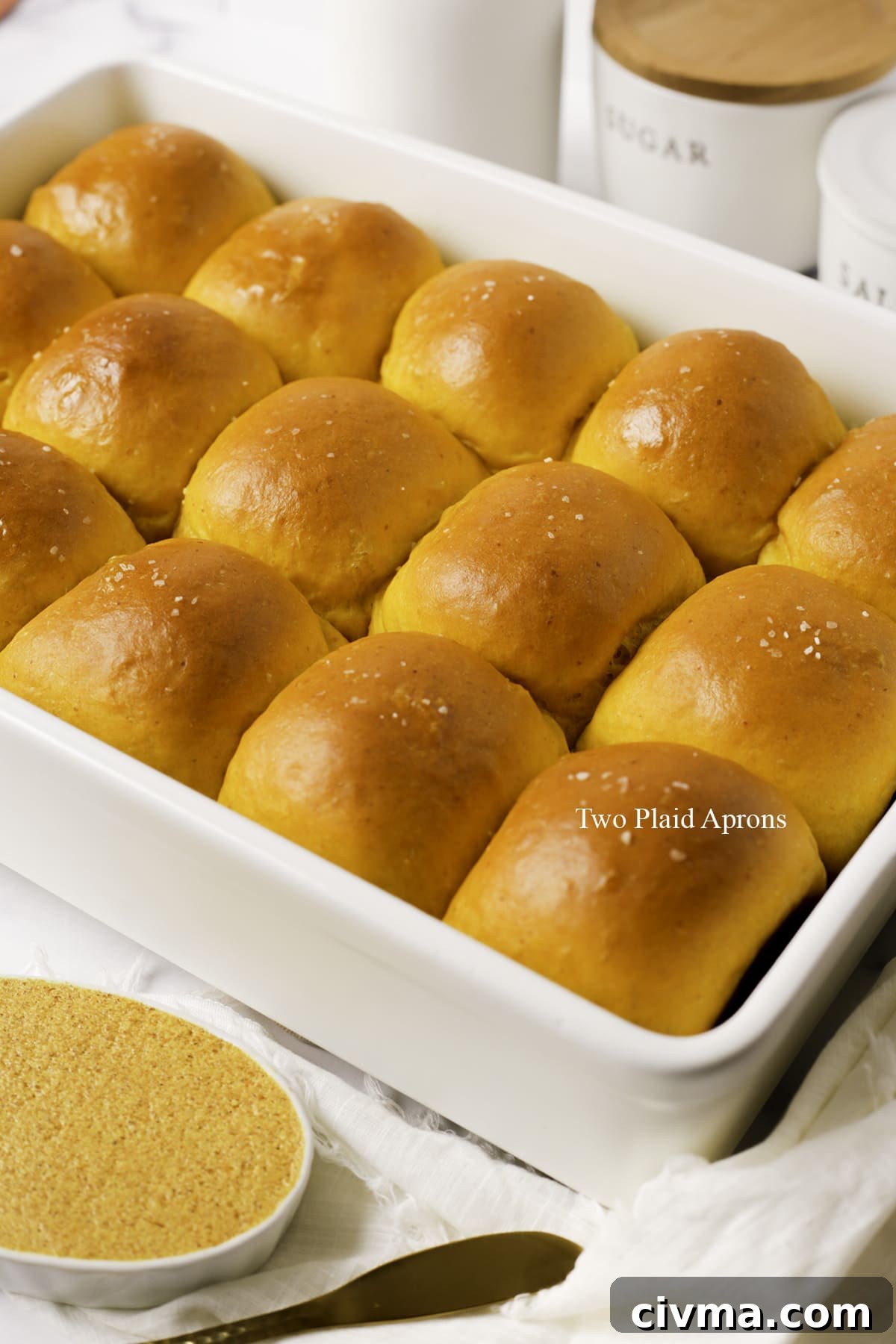Soft Pumpkin Dinner Rolls Recipe 2 Soft and fluffy pumpkin dinner rolls.