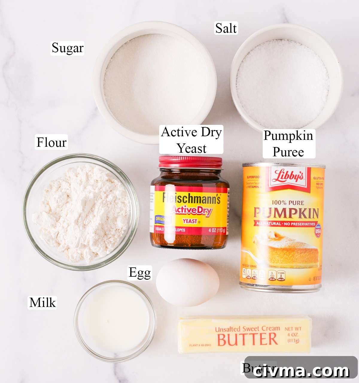 Soft Pumpkin Dinner Rolls Recipe 5 Ingredients for pumpkin dinner rolls.