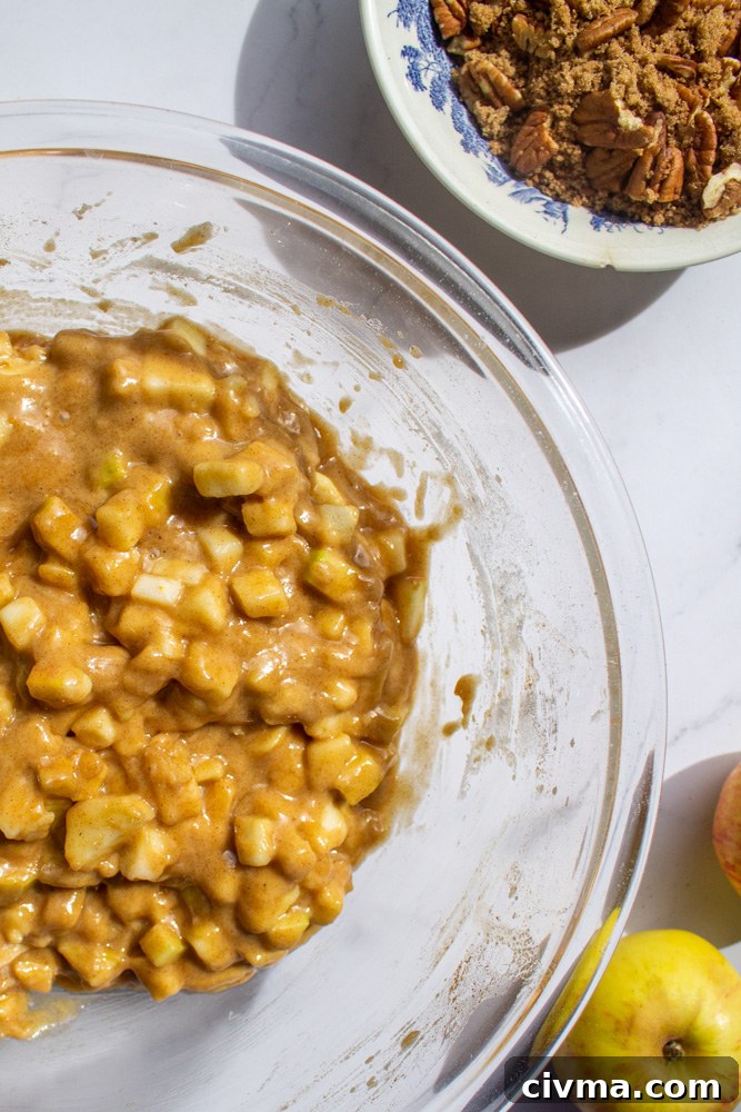 apple cake batter