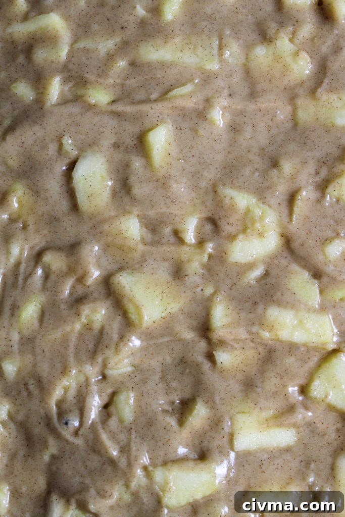 apple cake batter