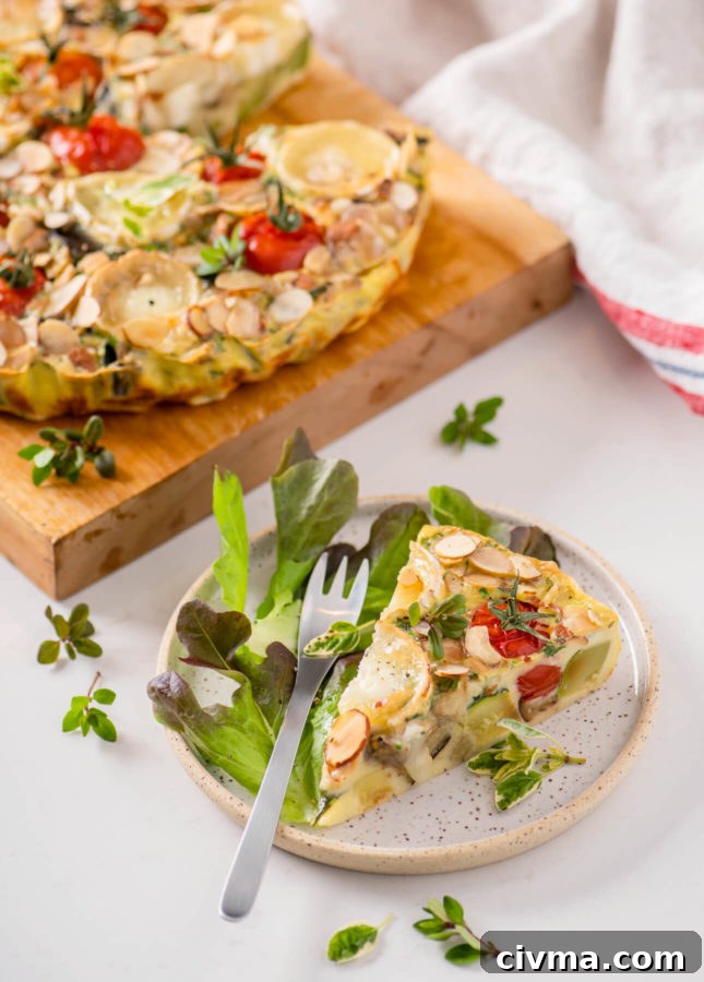 Savory Clafoutis with Summer Vegetables and Goat Cheese
