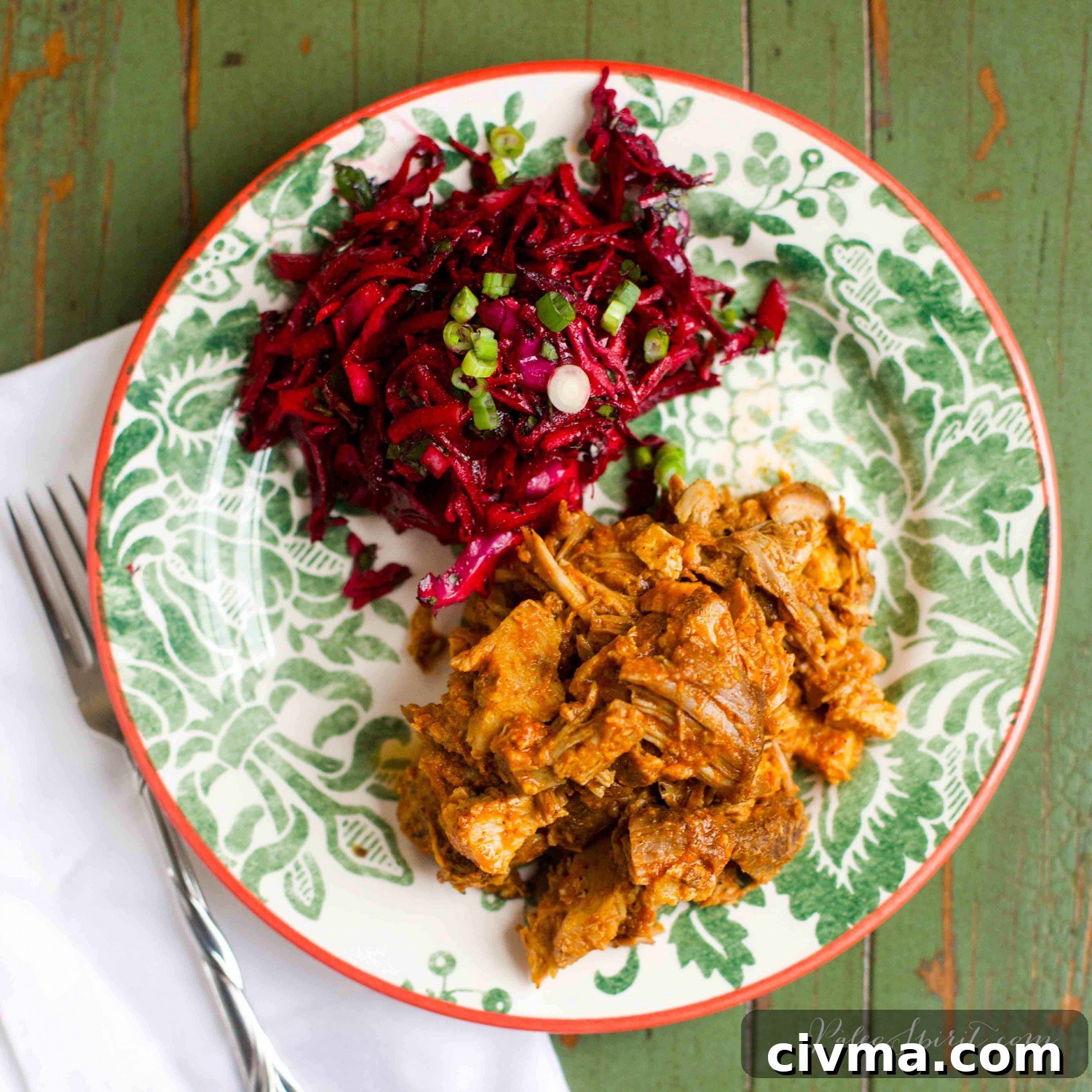 Paleo Carolina Pulled Pork and Beet Slaw | Paleo Spirit #paleo