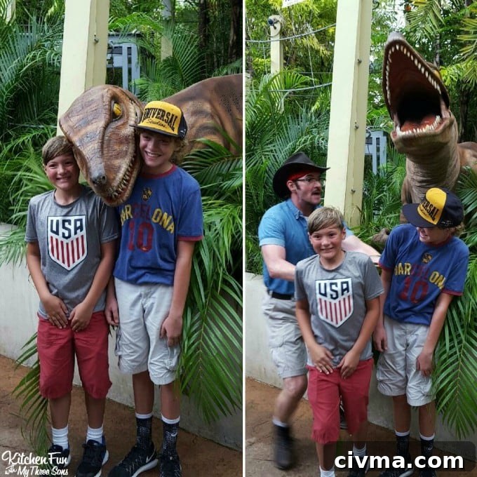 Velociraptor encounter at Universal Orlando