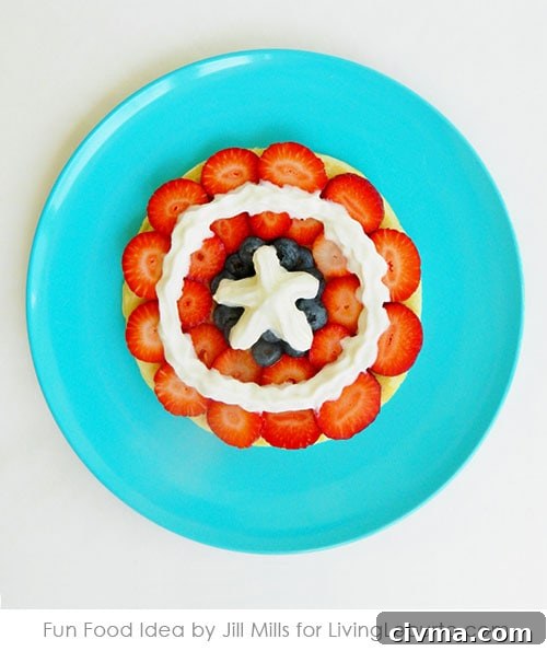 Captain America Pancakes