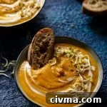Creamy Sweet Potato Lentil Soup