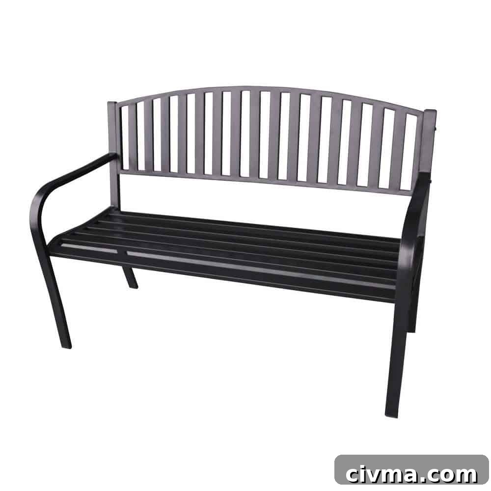 image of classic garden bench