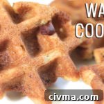 Chocolate chip waffle cookies on a white background