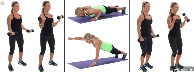 Muscle Groups to Train Together Plus Workouts 14 Chris Freytag demonstrating bicep, tricep, and shoulder workout moves