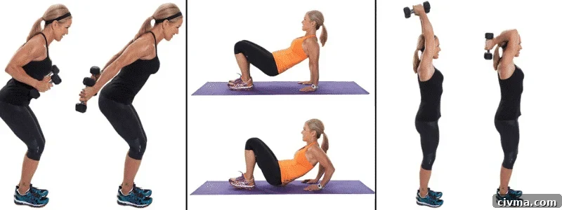 Muscle Groups to Train Together Plus Workouts 15 Chris Freytag demonstrating bicep, tricep, and shoulder workout moves