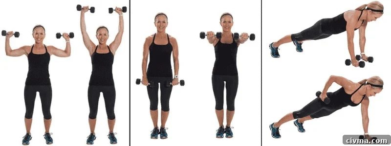 Muscle Groups to Train Together Plus Workouts 16 Chris Freytag demonstrating bicep, tricep, and shoulder workout moves