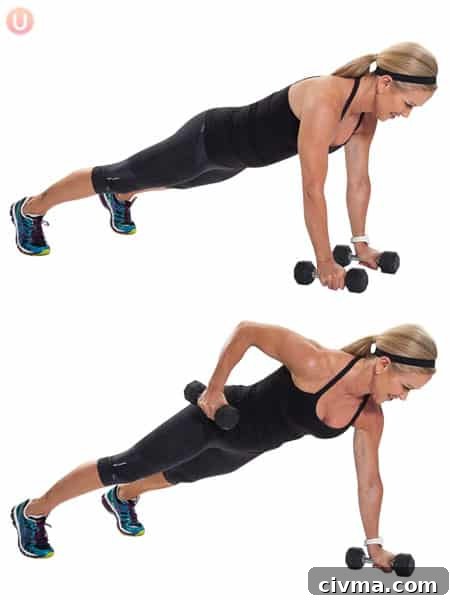 Muscle Groups to Train Together Plus Workouts 3 Chris Freytag demonstrating how to perform renegade rows