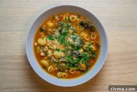 Vegetarian Pasta e Fagioli Tuscan Bean Soup Recipe