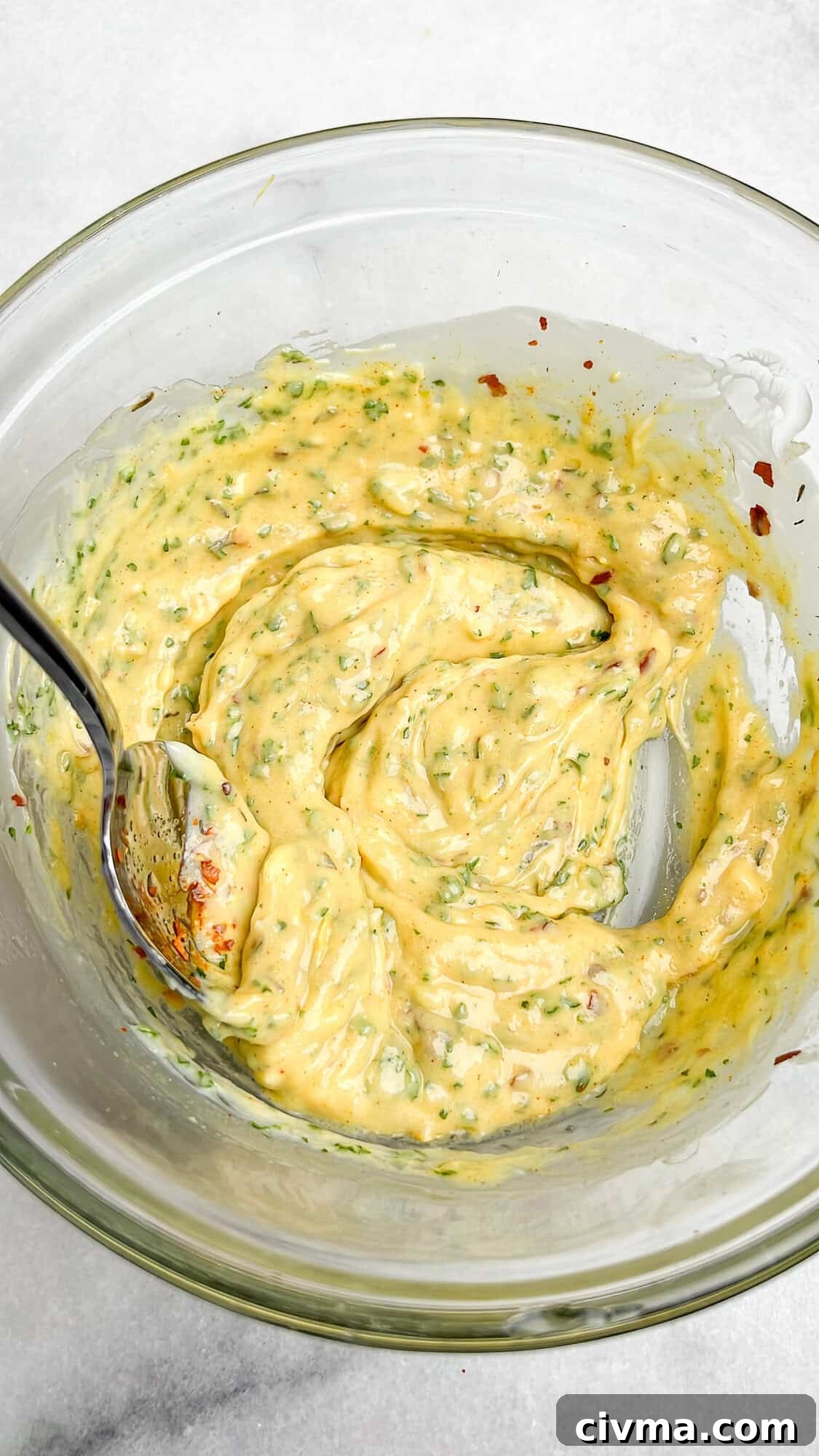 cowboy butter mixed together in a bowl