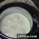 Instant Pot no shell hard cooked eggs