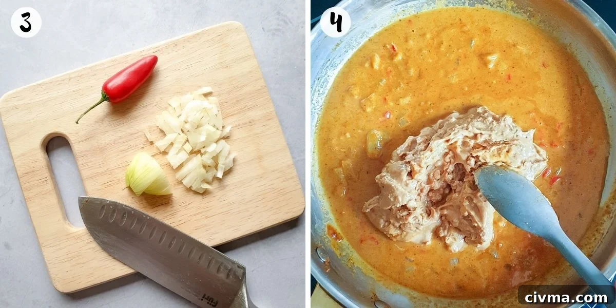Make the peanut sauce