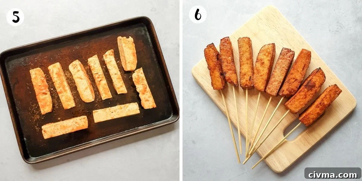 Bake the tofu